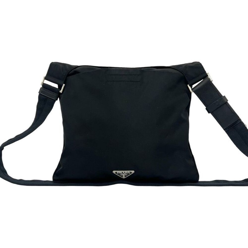 PRADA Nylon Leather Shoulder Bag